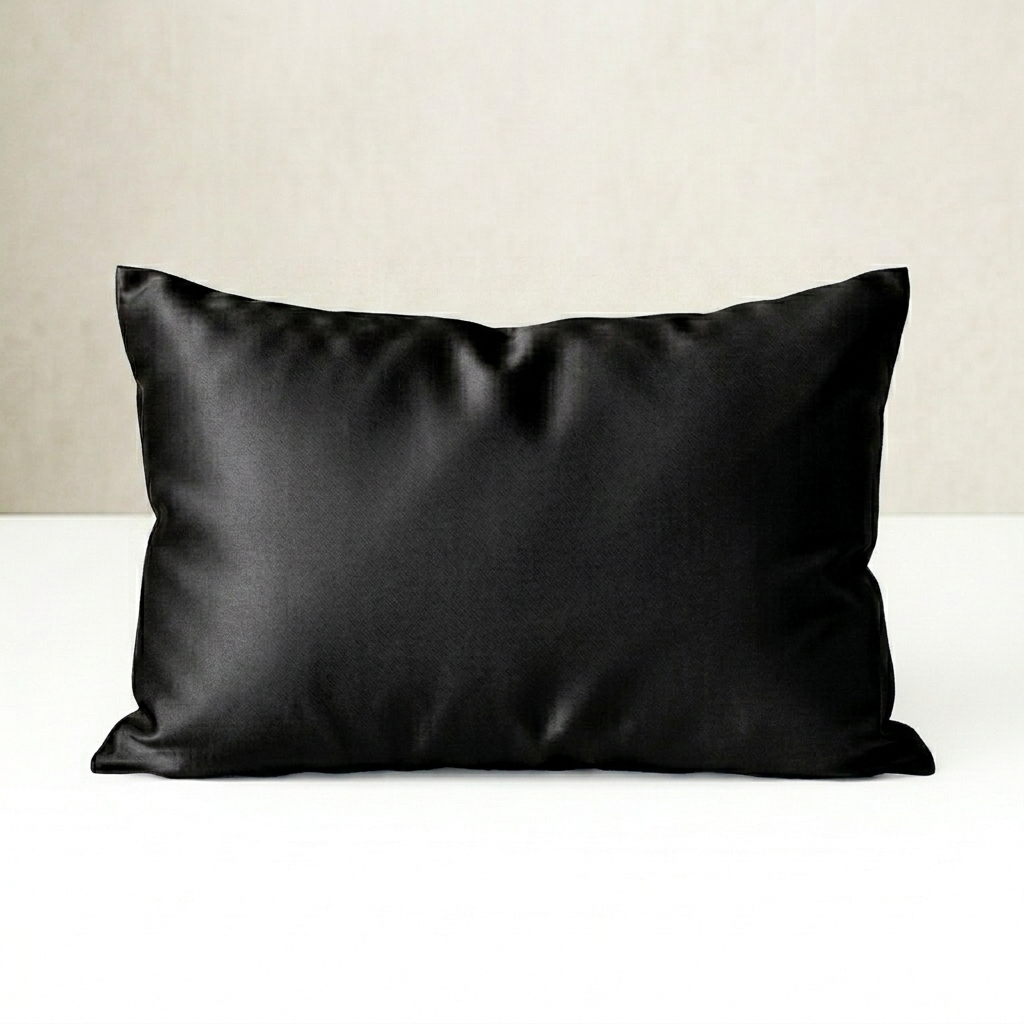 Black Silk Pillowcase