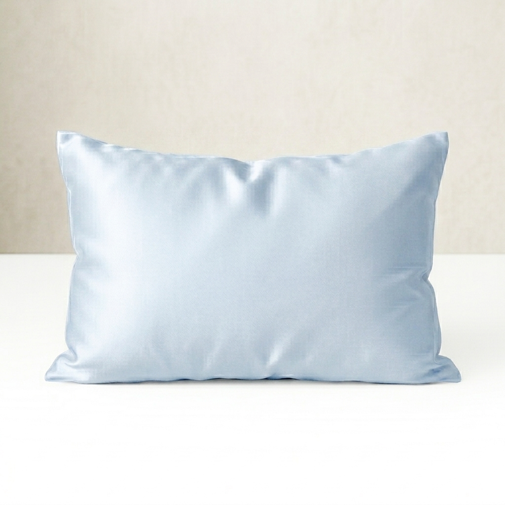 Haze Blue Silk Pillowcase