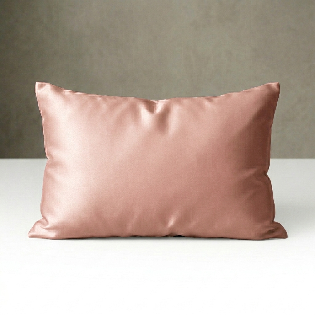 Rose Pink Silk Pillowcase