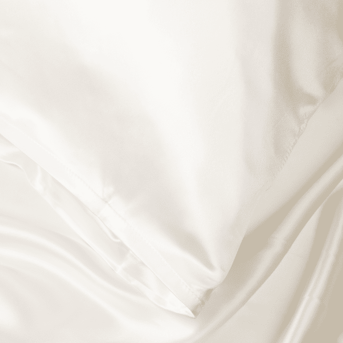 Ivory White Silk Pillowcase