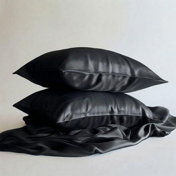 Black Silk Pillowcase