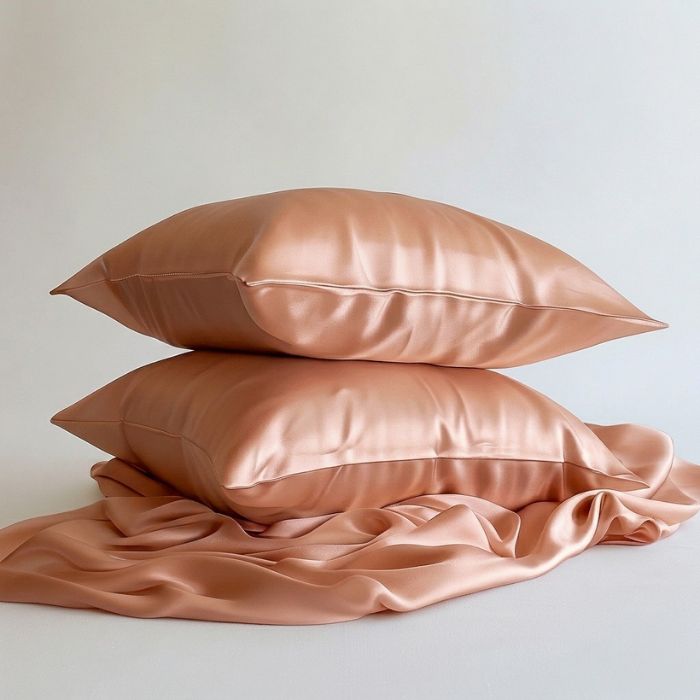 Rose Pink Silk Pillowcase