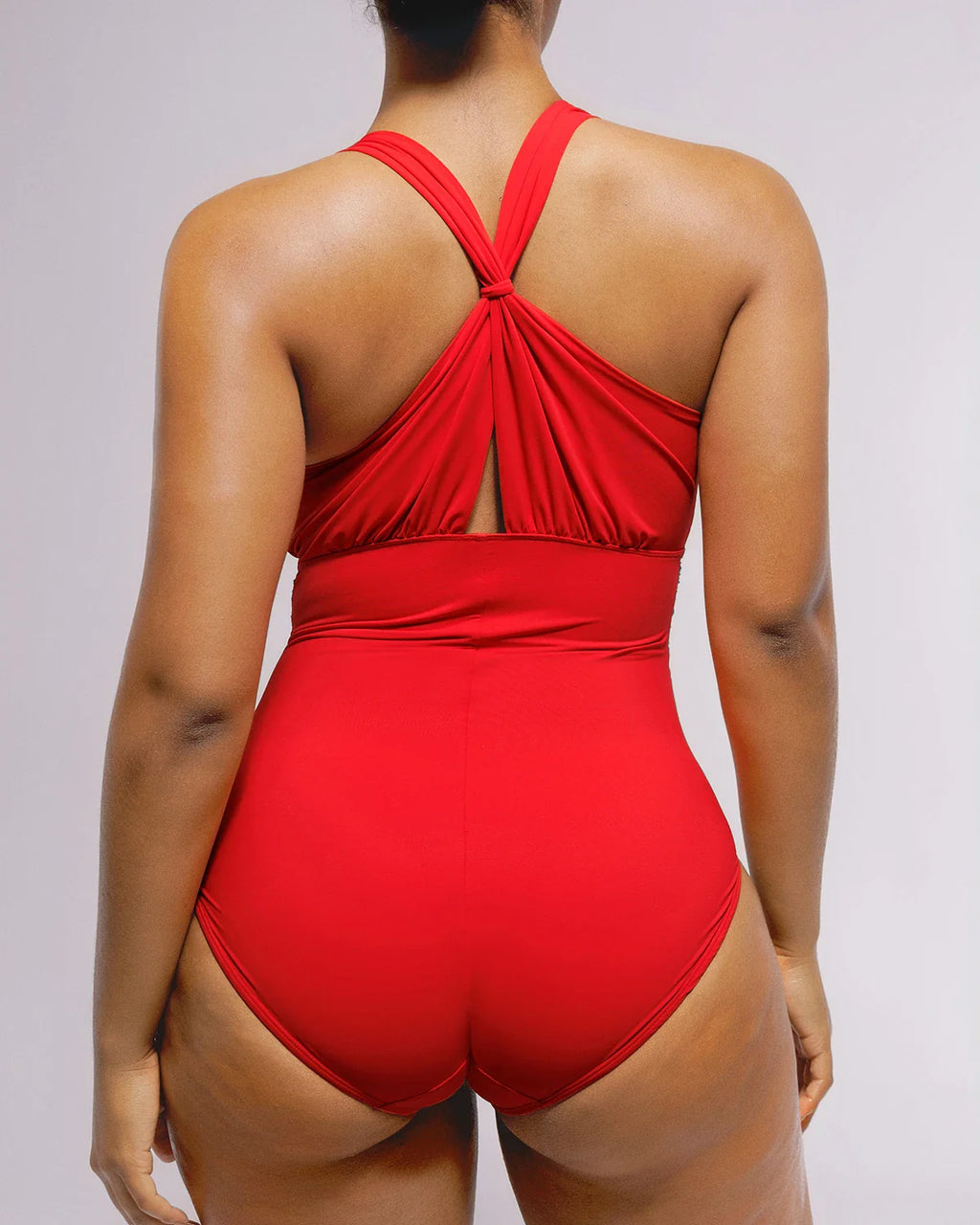 Smart Sculpt™ Ruched Twist-Front Shaping Swimsuit